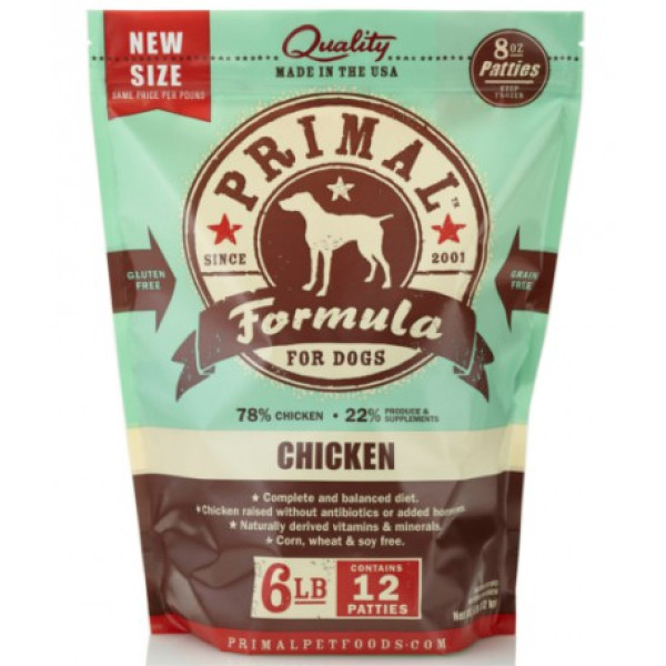 Primal Canine Chicken Formula 犬用急凍鮮肉- 雞配方 6lbs X 4